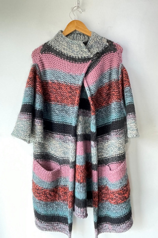 Chloé Multicolor Mohair Knit Cardigan Selected by The Curatorial Dept.