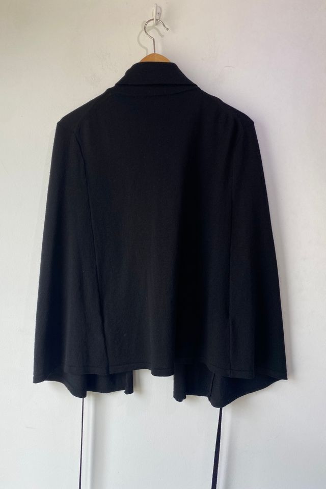 Ann Demeulemeester Black Wool Capelet Selected by The Curatorial Dept. #2