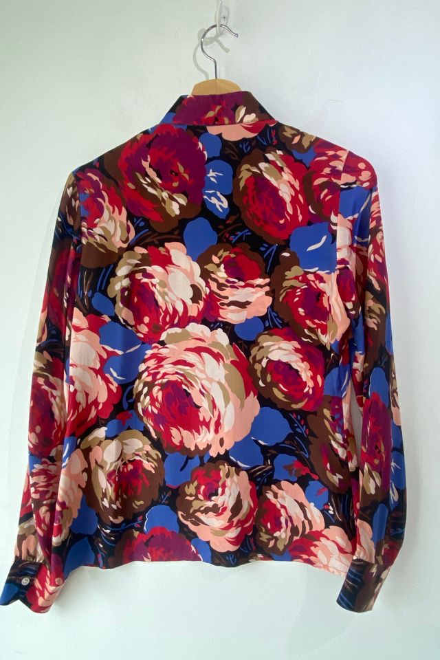 Vintage Cacharel Floral Silk Blouse Selected by The Curatorial Dept. #1