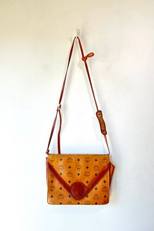 Vintage Leather MCM Crossbody Purse Selected by The Curatorial Dept.