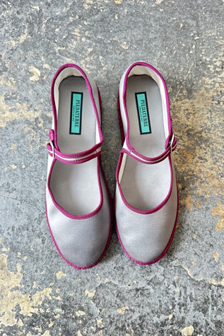 Piedaterre Silver Strappy Mary Janes Selected by The Curatorial Dept.