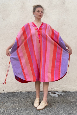 Vintage Josefa for Neiman Marcus Pink/Orange Caftan Selected by The Curatorial Dept.