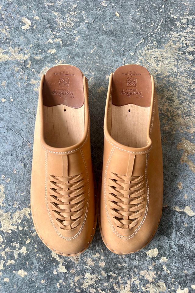 Troentorp Brown Woven Clogs Selected by The Curatorial Dept. #1
