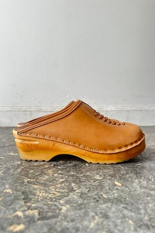 Troentorp Brown Woven Clogs Selected by The Curatorial Dept.
