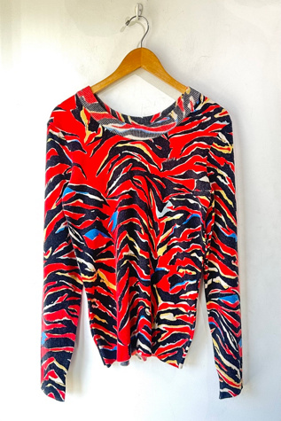 Balenciaga Multicolor Animal Print Sweater Selected by The Curatorial Dept.