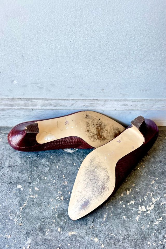 Vintage Bandolino Brown Leather Heels Selected by The Curatorial Dept. #3