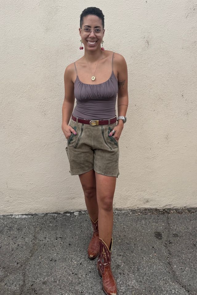 Vintage Suede Lederhosen Shorts Selected by The Curatorial Dept. #3