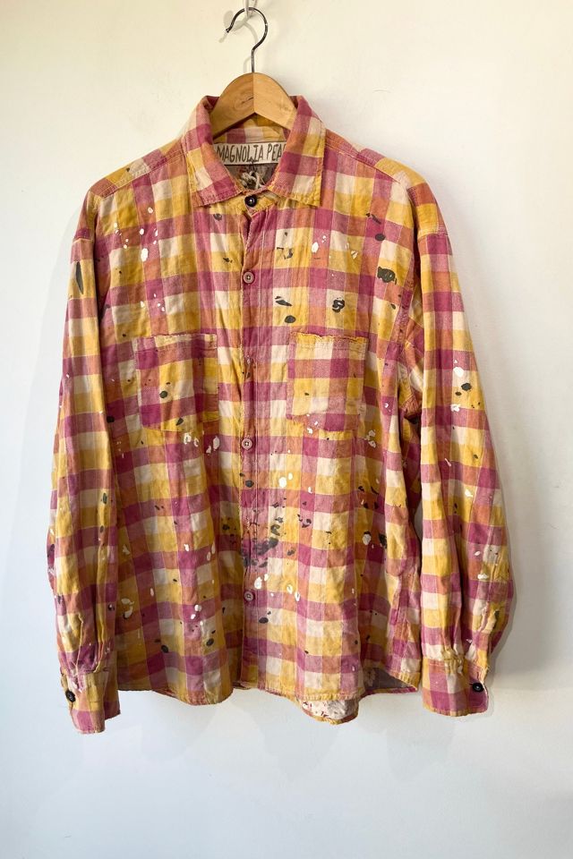 Magnolia Pearl Pink Plaid Shirt Selected by The Curatorial Dept.