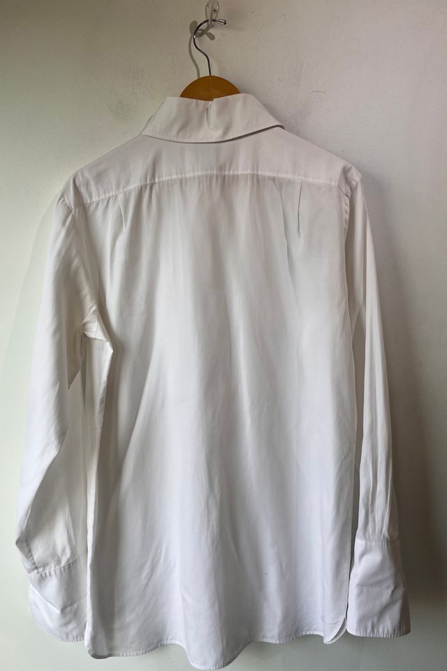 Chanel White Yoked French Cuff Tuxedo Shirt Selected by The Curatorial Dept #2