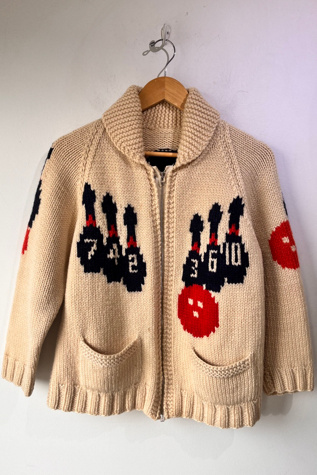 Vintage Cowichan Bowling Motif Sweater Selected by The Curatorial Dept.