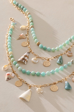 Женское колье Free People Serendipity Semiprecious Stone Strand, цвет: Amazonite — фото 4