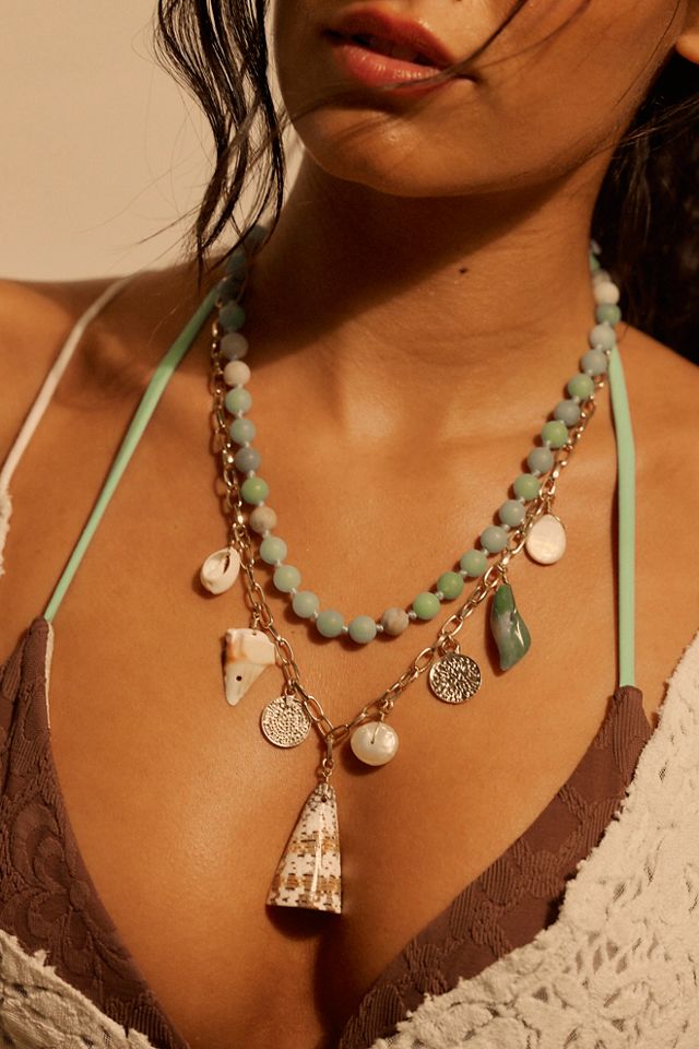 Serendipity Semiprecious Stone Strand Necklace #4