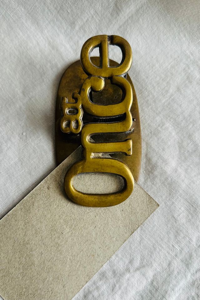 Vintage “At Once” Brass Paper Weight and Paper Clip Selected by KA.TL.AK #1