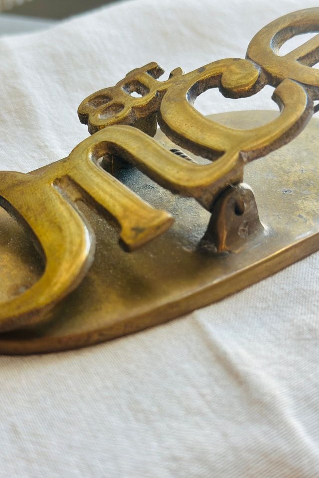 Vintage “At Once” Brass Paper Weight and Paper Clip Selected by KA.TL.AK #3