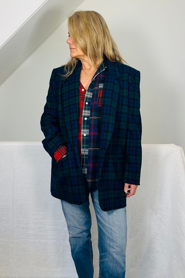 Preppy Pendelton Plaid Wool Blazer Selected by KA.TL.AK #1