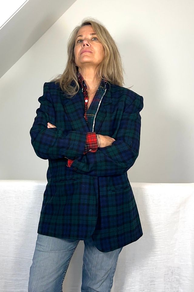 Preppy Pendelton Plaid Wool Blazer Selected by KA.TL.AK #3