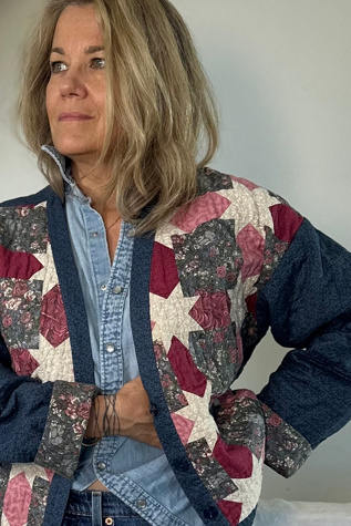 Handmade Cotton Cropped Quilted Jacket Selected by KA.TL.AK