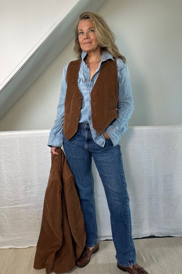 Vintage Rust Colored Two Piece Corduroy Suit Selected by KA.TL.AK #1