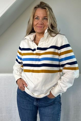 Striped Cotton Rugby Selected by KA.TL.AK