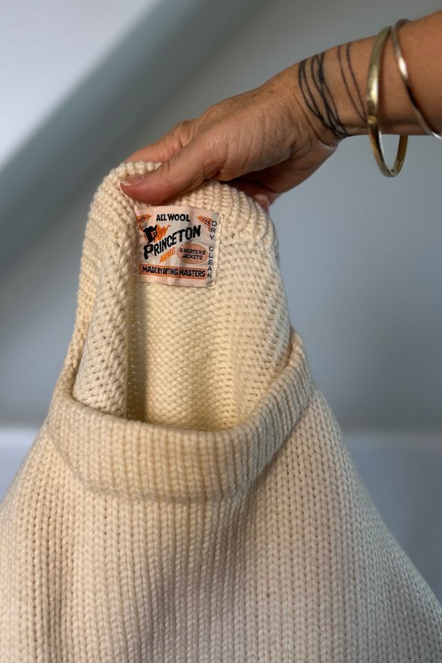Vintage Wool Collegiate Boatneck Sweater Selected by KA.TL.AK #1