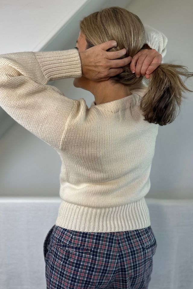 Vintage Wool Collegiate Boatneck Sweater Selected by KA.TL.AK #3