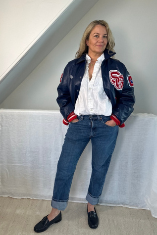 Vintage Letterman’s Jacket with Chenille Patches Selected by KA.TL.AK
