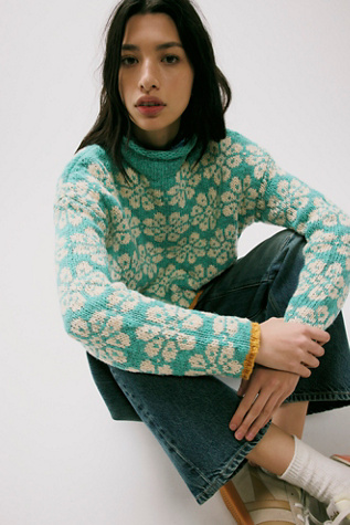 Pull à motifs à col roulé Opal