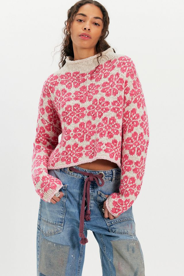 Opal Rollneck Knit Patterned Sweater #2