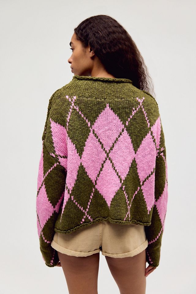 Opal Rollneck Knit Patterned Sweater #1