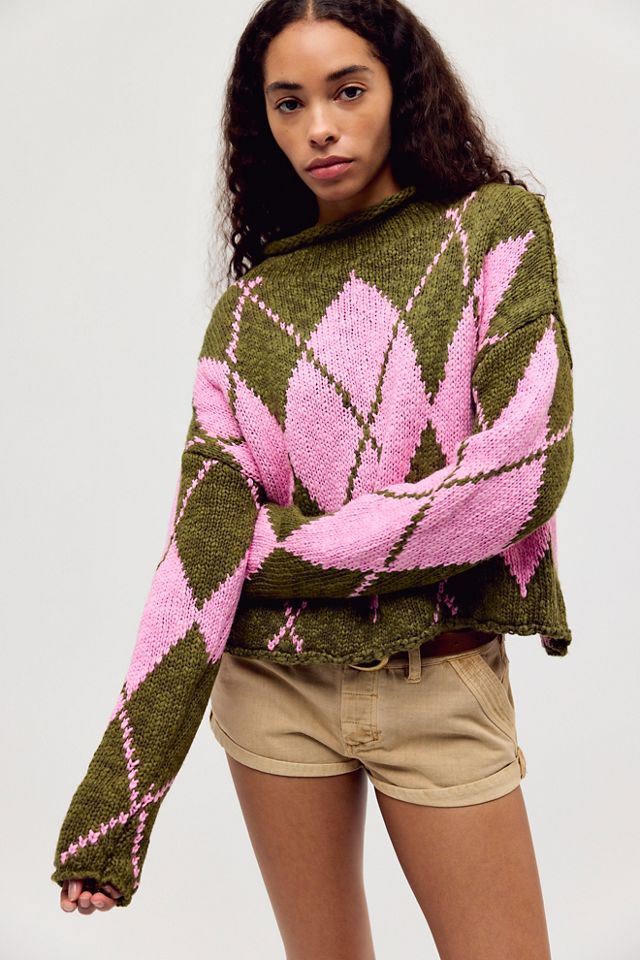 Opal Rollneck Knit Patterned Sweater #2