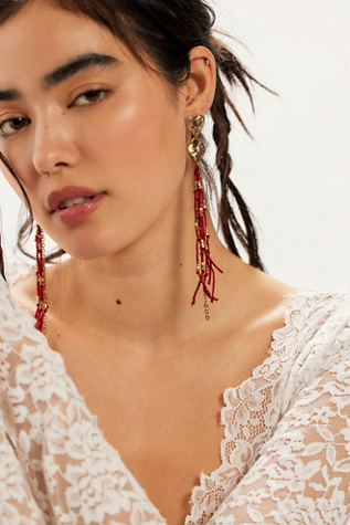 Candy Hearts Earrings by Free People in Gold