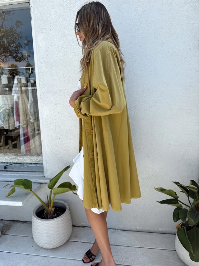 Christian Dior 90s Swing Trench Coat Selected by Madly Vintage #1