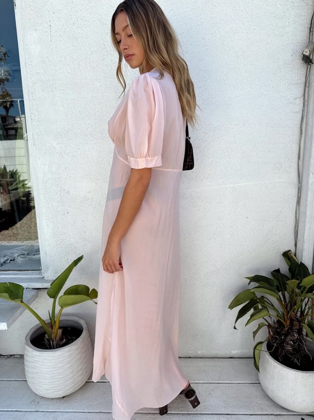 1940s Blush Bias Cut Dress Selected by Madly Vintage #2