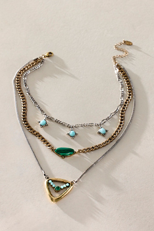 Horizons Semiprecious Stone Layer Necklace