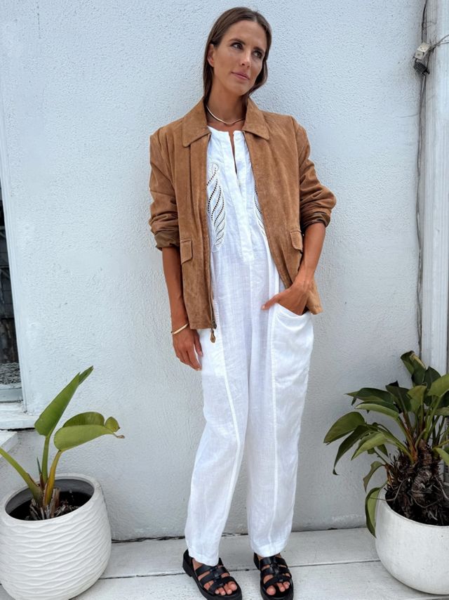 90s Suede Collared Jacket Selected by Madly Vintage #3