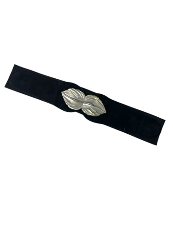 Vintage Black And Silver Belt Selected By Ankh By Racquel