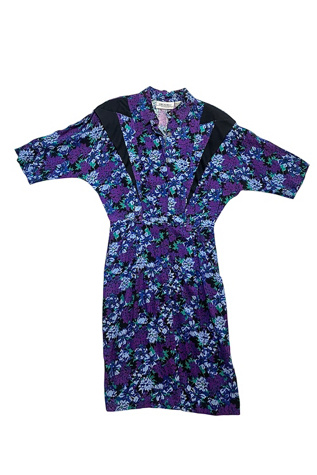 Vintage Eighties Floral Dress Selected By Ankh By Racquel
