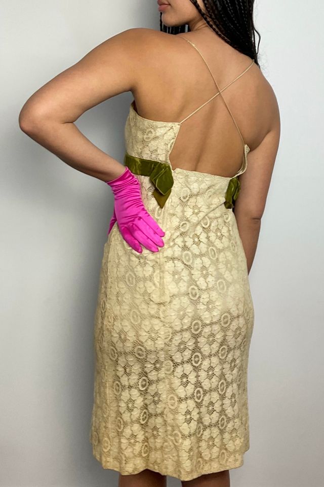 Vintage Cream Lace Dress Selected By Ankh By Racquel #2