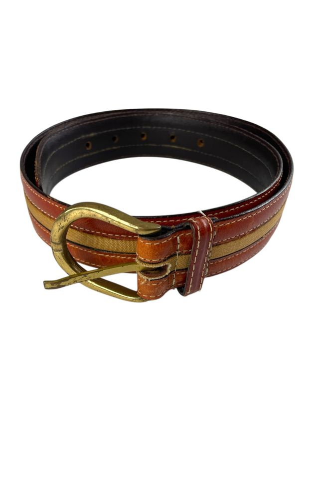 Vintage Brown Leather Belt Selected By Ankh By Racquel #1