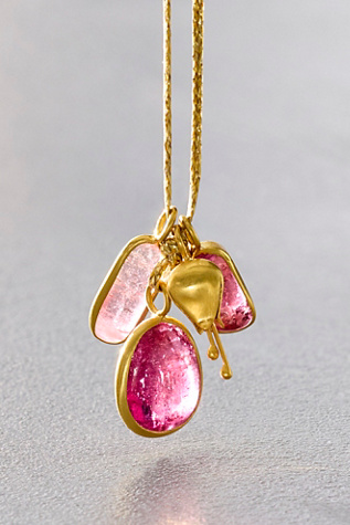 Pippa Small Cluster With Bluebell Necklace