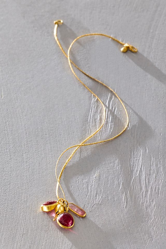 Pippa Small Cluster With Bluebell Necklace #3
