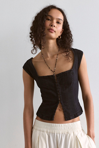 Marilyn Denim Corset