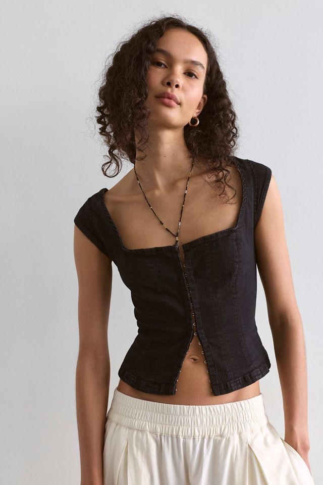 Marilyn Denim Corset | Free People