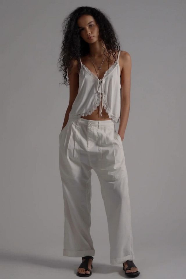 Clover Dropped Harem Trousers | Free People
