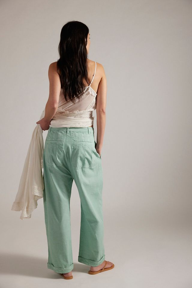 Clover Dropped Harem Trousers | Free People