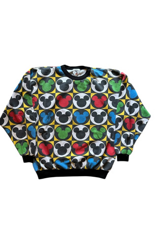 Vintage 1990s All Over Print Mickey Mouse Sweatshirt Selected By Vintage Warrior