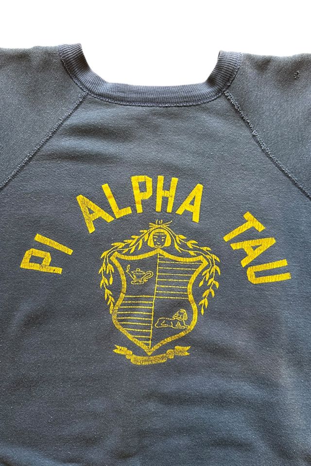Vintage 1960s Pi Alpha Tau Fraternity Sweatshirt Selected By Vintage Warrior #1
