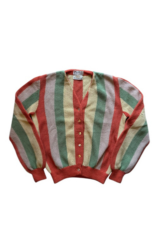 Vintage 1960s Multi Colored Cardigan Selected By Vintage Warrior