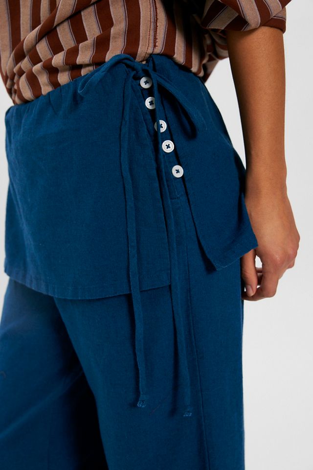 Jupe-short en lin Aqualuna #5