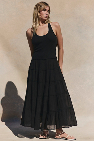 chinese dress ladies Black Maxi Dress with Pockets main image 0